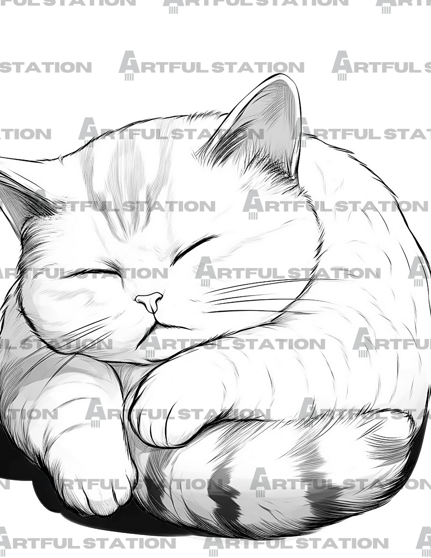 Adorable Kittens Adult Coloring Book