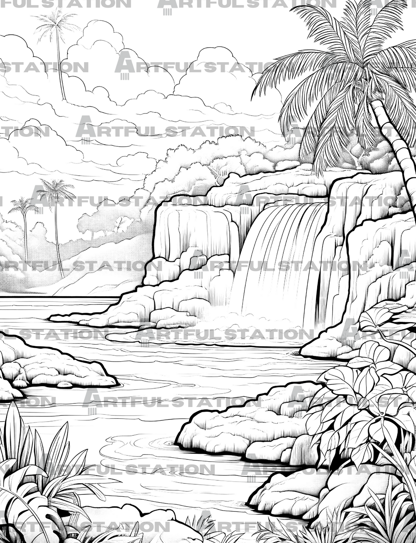 Hawaiian Escape Adult Coloring Book *Help Maui!*