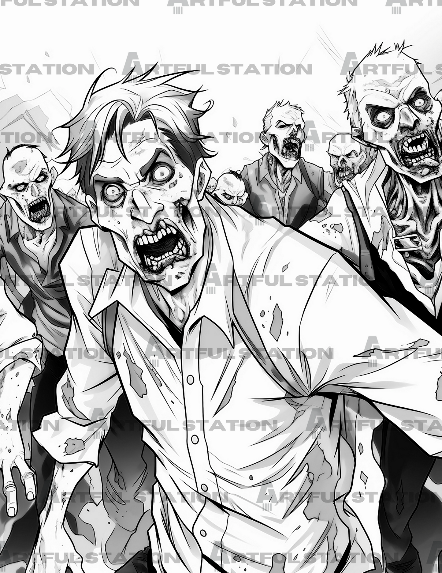 The Undead Adult Coloring Book