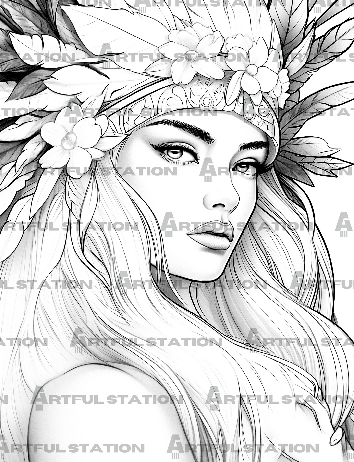 Hawaiian Escape Adult Coloring Book *Help Maui!*