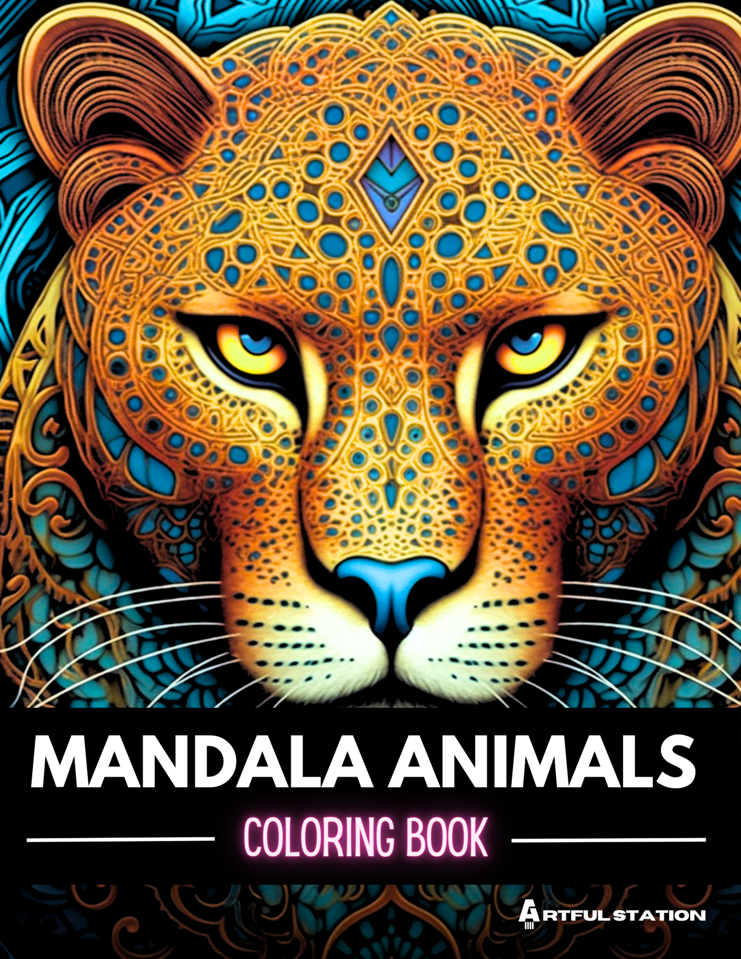 Mandala Animals Adult Coloring Book