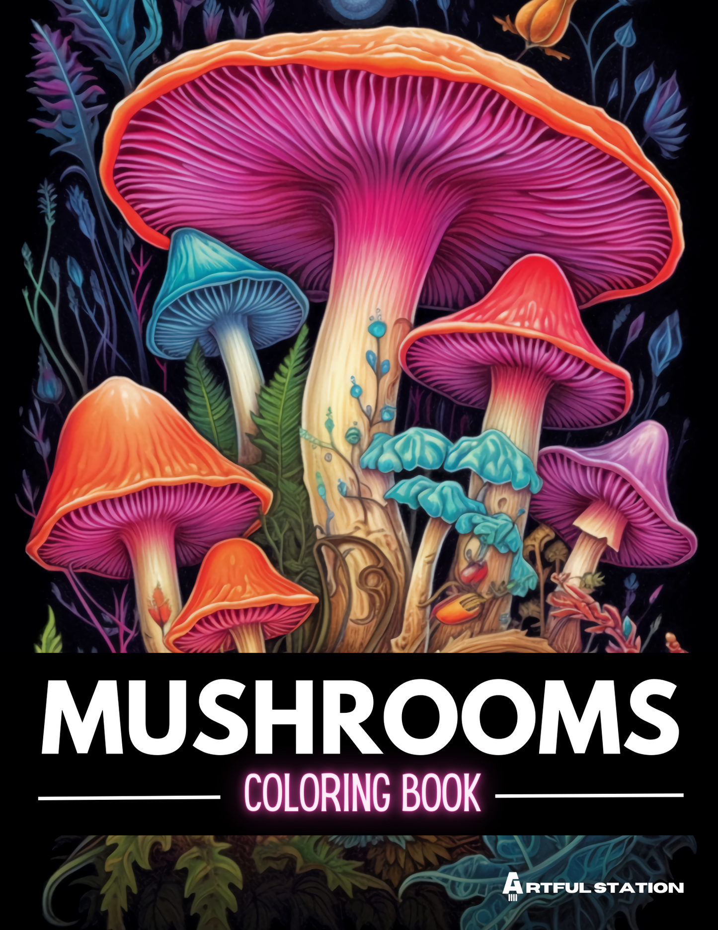 Mushroom Coloring Book