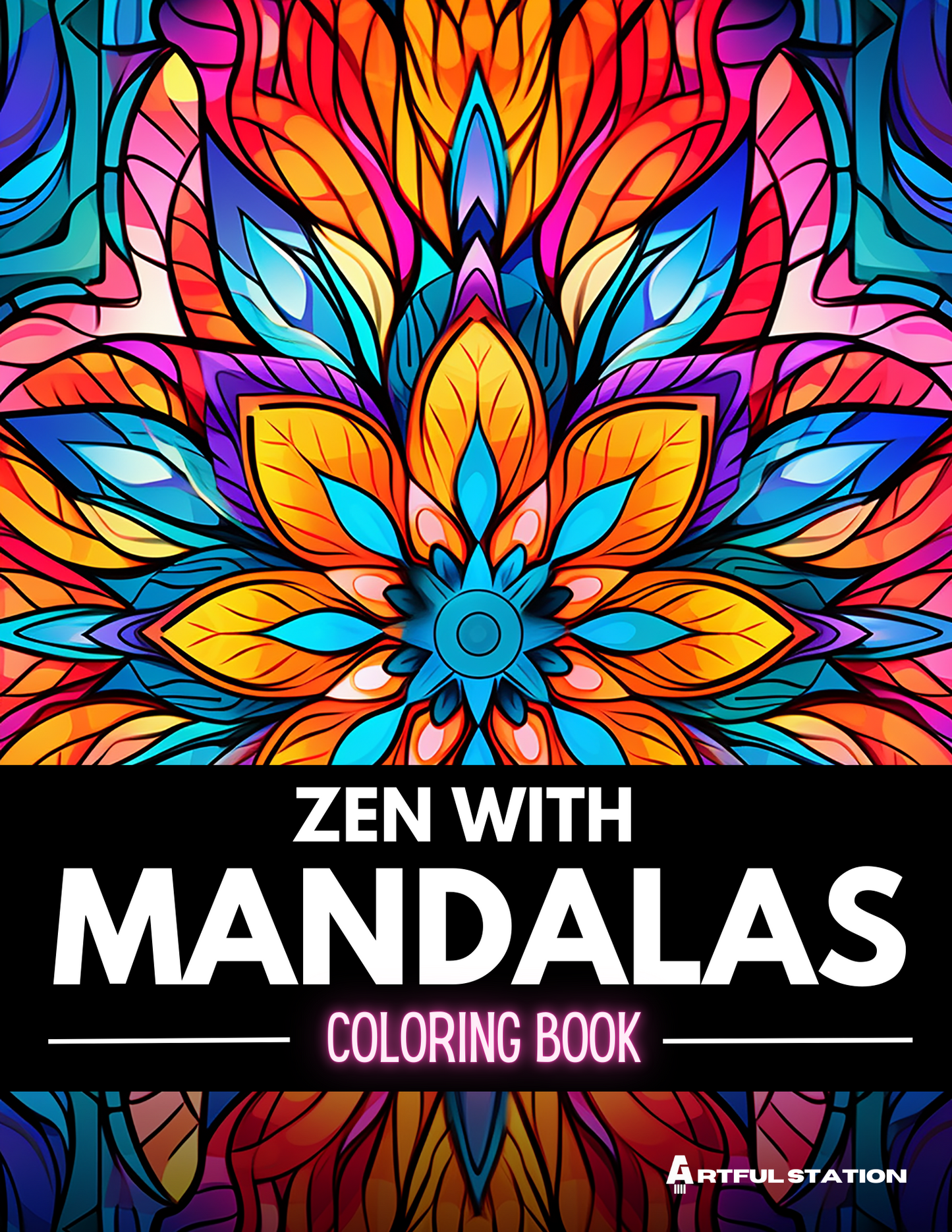 Zen with Mandalas Adult Coloring Book